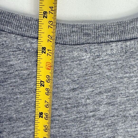 H&M Mens Graphic Football T-Shirt Size L Gray Short Sleeve - Picture 8 of 9